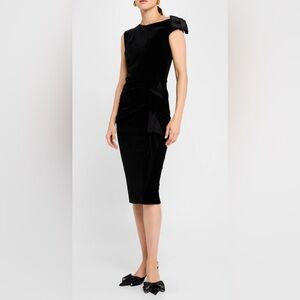 NWT - Asymmetric Bodycon Velvet Dress
